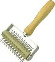 Stainless Steel Pizza Dough Roller Docker Time-Saver Pizza Dough Roller Docker