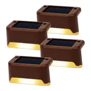 4 Pack SolarPower Deck Lights Outdoor Step Lights Waterproof LED lights