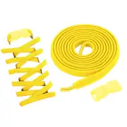 4 Pack Elastic Tieless Shoe Laces for Adults Sneakers, Yellow