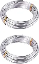 3X 3mm Aluminium Wire 10M Craft Silver Wire for Jewellery Making Clay Modelling Bonsai and Model