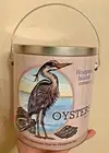 Hoopers Island Oyster Can Bale Handle #4 Blue Heron At Low Tide Limited Edition