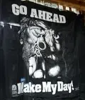 L@@k!!! Vintage Go ahead make my day TAPESTRY 1985 wall hanging 45" square New