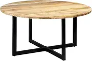 Solid Wood Dining Table 150x73 cm for Kitchen Room, Farmhouse Style Dinner, Extendable Design - Wood Table