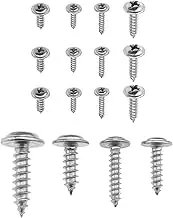 KuyatE 304 Self-Tapping Stainless Steel self-Tapping Machine Screws 240 Full Thread Cross recessed pan Head Screw Fasteners M2x8 M2x10 M2.6x8 M3x12 60 Pieces of Each Size