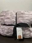 West Elm Faux Fur Cascade Throw, 47"x60" Dusty Blush Pink. New With Tag