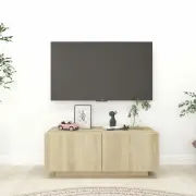 "TV Cabinet Sonoma Oak 39.4""x14""x16"" Chipboard"
