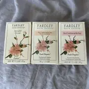3 Yardley Of London Peach Elegance Soap Bars 4.25 Oz Each New