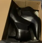 Cole Haan Leather Ankle Boots Women 6.5 B Black Pointed Toe Neely Shooter 65mm