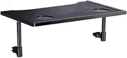 F Fityle Wheelchair Lap Tray, Black ABS Material, Fits Most Wheelchairs, Double Cup Holder, Perfect for Eating, Reading, Writing