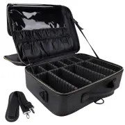 Travel Makeup Case 3 Layers Portable Makeup Train Case Cosmetic Bag Organizer...