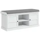 Shoe Bench with Cushion, Storage Bench for Entryway with Padded Seat, 2