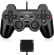 OSTENT Wired Analog Controller Gamepad Joystick Joypad for Sony Playstation PS2 PS1 PS One PSX Console Dual Shock Vibration Video Games