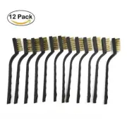 Wire Brush Mini Micro Steel Brass Remover Metal Fit Clean The Gap Of Door Floor