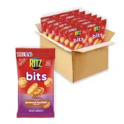 Nabisco Ritz Bits Peanut Butter, 3-Ounces [Pack Of 12] BB 2/04/2025