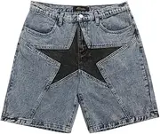 [CEINOM] Denim Shorts for Women Summer Streetwear Retro Casual Shorts Mens Y2K Hip Hop Pants Grunge High Waisted Men's Jeans