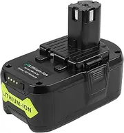 [ARyee] 5000mAh 18V Replacement Battery One+ Cordless Tool for Ryobi P102 P103 P105 P107 P108 P122 P100 RB18L50 RB18L25 RB18L15 RB18L40 with LED Charge Indicator Light