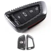 Real Carbon Fiber Smart Key Fob Case Shell Cover For Toyota Supra 2019-24