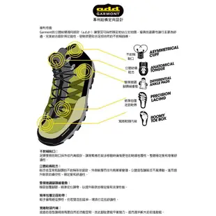 Garmont 男款GTX中筒登山鞋Nevada Lite GTX 002631 / GoreTex 防水透氣 黃金大底