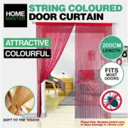 Fabric Curtain Door String Various Colours Bedroom Living Room Divider 200x90CM