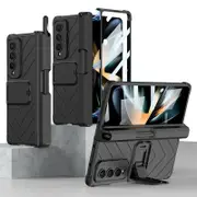 For Samsung Galaxy Z Fold4 5G Magnetic Armor Case With Push Pen