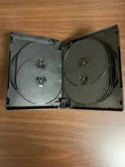 Black 10 Disc DVD Media Storage
