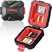 LYNCA Memory Card Case Water-Resistant Anti-Shock Memory Card Wallet for 3 SD Cards 2 CF Cards 2 XQD Cards 2 TF (Micro SD) Cards