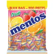 Mentos Fruit Individually Wrapped 200 Pack