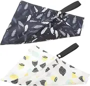 ANDRESLAD 2Pcs Nappy Storage Bags Durable Diaper Bags Lightweight and Portable Travel Pouches for Care Stylish Present for Friends and Lemon Designs