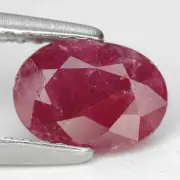 1.31 Ct. Hot Purplish Red Unheated Ruby Natural Gem WITH GLC CERTIFY