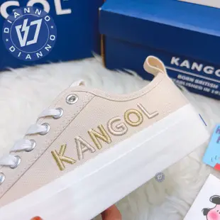 帝安諾-實體店面 KANGOL 英國袋鼠 女 彩虹 刺繡字母 餅乾鞋 帆布鞋 休閒鞋 黑色 奶茶 白色 62221602