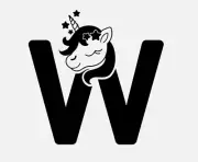 Unicorn Monogram Initial Letter W Font Vinyl Decal Sticker For Home Cup a2503