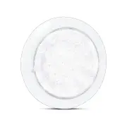LED Autolamps White Round Reverse Light with Clear Lens 21 LED Lamp