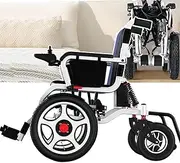 Electric Wheelchairs for Adults - 18in Seat, Folding Wheelchair for Adults and Seniors, 500W Motors, All Terrain Motorized Wheelchair with Light