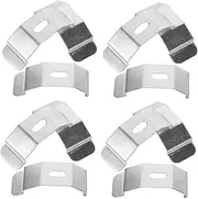 ASAKKURA 12pcs Curtain Rod Support Brackets Versatile Center Support for Vertical Blinds Sheer Curtains DIY Installation Accessories for Window Treatments