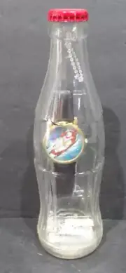 NOS 2002 Polar Bear Watch in Plastic Contour Coca-Cola Bottle Bank #55279W