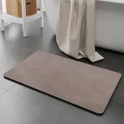 GGP Brown Quick Dry Absorbent Non Slip Bath Rug For Bathroom, Kitchen & Entryway 60X90Cm