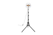 10" LED Selfie Ring Light with 1.6M Tripod Stand Phone Holder Photo Live Makeup