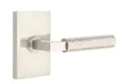 Emtek Select Privacy Rectangular Rosette L-Square Stem Hammered Handle US15 RH