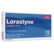 Lorastyne Tab X 10 (Generic for CLARATYNE)