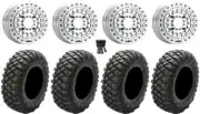 MetalFX Hitman Beadlock 15x6 Wheels Raw 30" Crawler XR Tires RZR XP 1K / PRO XP