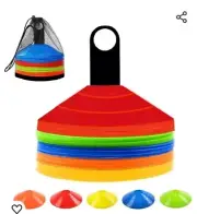 50 pcs Soccer Training Sign Dish Disk Cones Agility