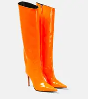 [Alexandre Vauthier] Alexandre Vauthier Patent leather knee-high boots AU 6 orange