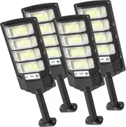 Solar Lights Outdoor Waterproof, 320° Wide Angle Flood Lights Outdoor Dusk to...