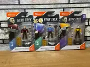 Mega Construx Star Trek LOT, Captain Picard, Spock, & Data, Ship Daily Insured