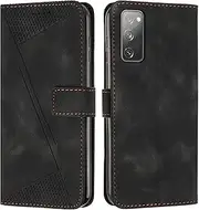 Compatible with Samsung Galaxy S20 FE 2022 5G Flip Kickstand Case Cover,Compatible with Samsung Galaxy S20 FE 5G / S20 Fan Edition 5G / S20 Lite 5G Magnetic Closure Wallet case Black