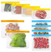 10 Pack Reusable Storage Bags BPA Free PEVA Reusable Freezer Bags Reusable Gallo