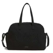 Vera Bradley Grand Traveler Bag Classic Black Microfiber NWT Luggage Carry On