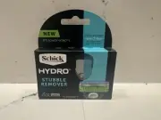 Schick Hydro Stubble Remover Refill Razor Blades, 4 Cartridges (Fits Hydro 5)