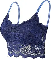 [Generic] Mesh Sports Bra Women Plus Size Vest Crop Wire Frees Bra Lingerie Sexy V Neck Underwear Lingerie Without Chest Pad S3XL Support Bra