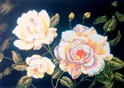 Needlepoint tapestry painted canvas 10.547 - Flowers (24"x30") GobelinL
